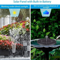 Solar Fountain Pump for Bird Baths Ponds Gardens Swimming Pools Fish Tanks