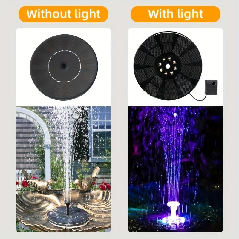 Solar Fountain Pump for Bird Baths Ponds Gardens Swimming Pools Fish Tanks