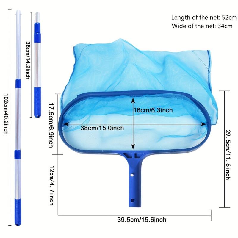 Telescopic Skimmer Net for Pool Leaves and Debris