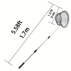 Swimming Pool Cleaning Net Telescoping Pole Handle 170.08 cm Length