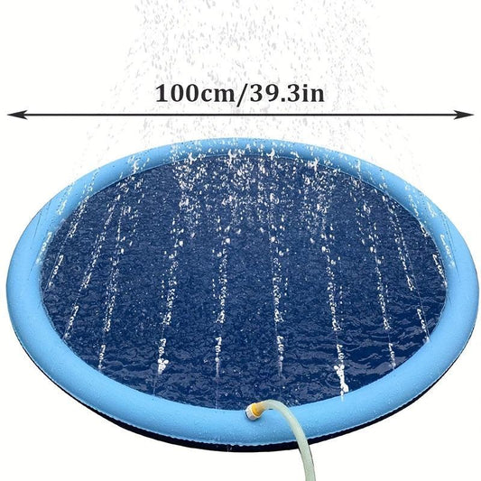 Non-slip Anti-splash Mat for Dogs Water Spray Pool