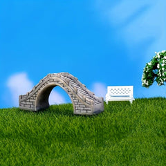 2pcs Bridge Statues For Fairy Garden Outdoor Decor