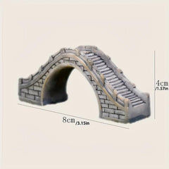 2pcs Bridge Statues For Fairy Garden Outdoor Decor