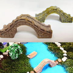 2pcs Bridge Statues For Fairy Garden Outdoor Decor