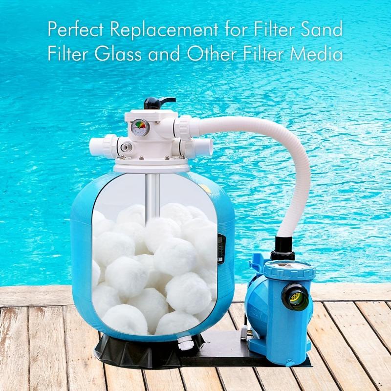 Pool Filter Balls Replacement 25kg Filter Sand Fiber Filter Sand 700g
