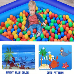 Large Inflatable Pool for Kids, Outdoor Play Pool with Thick Material