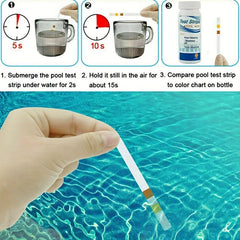 50Packs 3 In 1 Pool Test Strips Spa Hot Tub Swimming Pool Test Strips