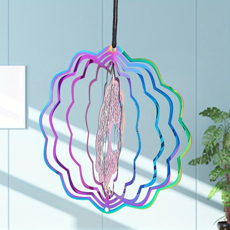 3D Stainless Steel Wind Spinner Tree Of Life Decor