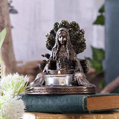 Goddess Resin Statue Candle Holder Home Garden Decor