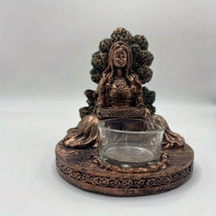 Goddess Resin Statue Candle Holder Home Garden Decor