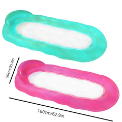 Large Water Hammock Floating Raft Headrest Inflatable Tube Pool Lounge