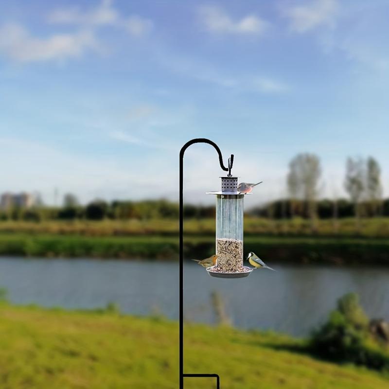 Adjustable Shepherds Hook Bird Feeder Pole Heavy Duty Outdoor Garden Poles