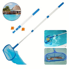 Pool Leaf Net Telescopic Skimmer Rake for Cleaning Pools & Ponds