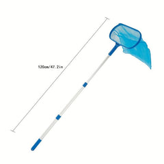 Pool Leaf Net Telescopic Skimmer Rake for Cleaning Pools & Ponds