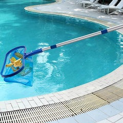 Pool Leaf Net Telescopic Skimmer Rake for Cleaning Pools & Ponds