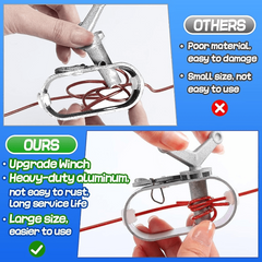 4 Pack Pool Cover Winch Aluminum Cable Tensioner Ratchet Winch