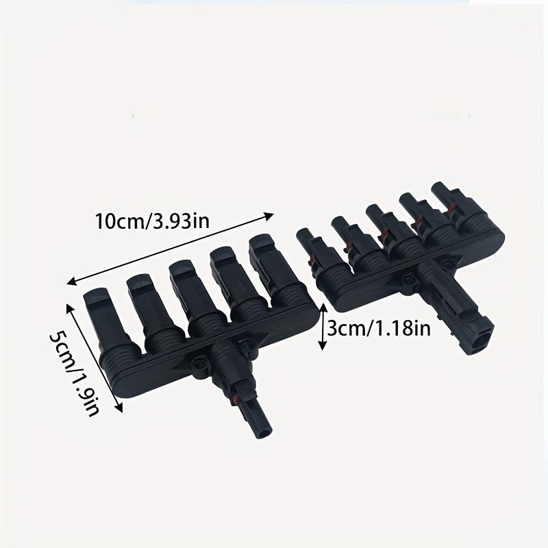 MC4 Cable Coupler 5 in 1 T Type Connection Parallel for Solar Energy