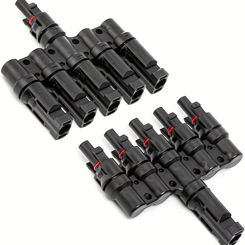 MC4 Cable Coupler 5 in 1 T Type Connection Parallel for Solar Energy