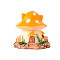 Fairy Tale Mushroom House Garden Figurine Model Resin Ornament