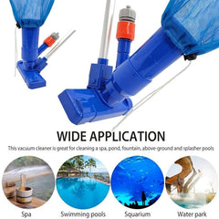 Pool Cleaning Set Vacuum Nozzle Suction Head with Bottom Brush