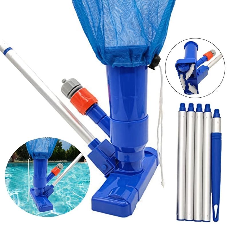 Pool Cleaning Set Vacuum Nozzle Suction Head with Bottom Brush