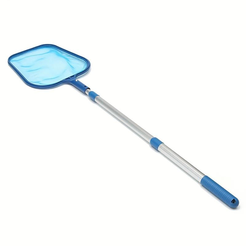 Pool Skimmer Net & Telescopic Pole Leaf Skimmer Mesh Rake for Spa Pond Pool