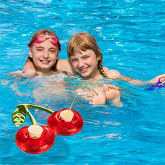 Inflatable Cherry Beverage Cup Holder Pool Floating Bar Coaster