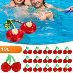Inflatable Cherry Beverage Cup Holder Pool Floating Bar Coaster