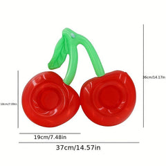 Inflatable Cherry Beverage Cup Holder Pool Floating Bar Coaster