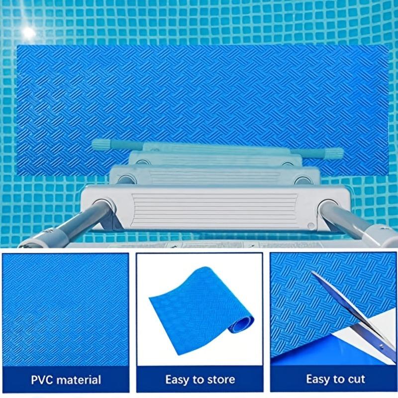 Swimming Pool Ladder Mat Protective Pad Non Slip Texture 89.99cm x 39.98cm