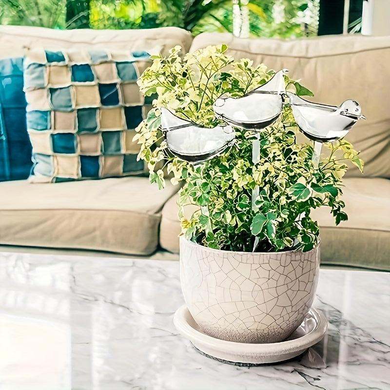 6 Pack Bird Shaped Self Watering Globes for Plants Indoor & Outdoor