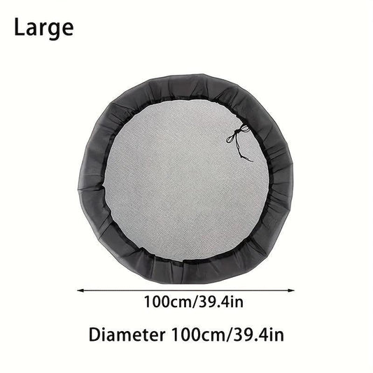 1pc Garden Bucket Mesh Cover Anti Drop Leaf Filter Mesh