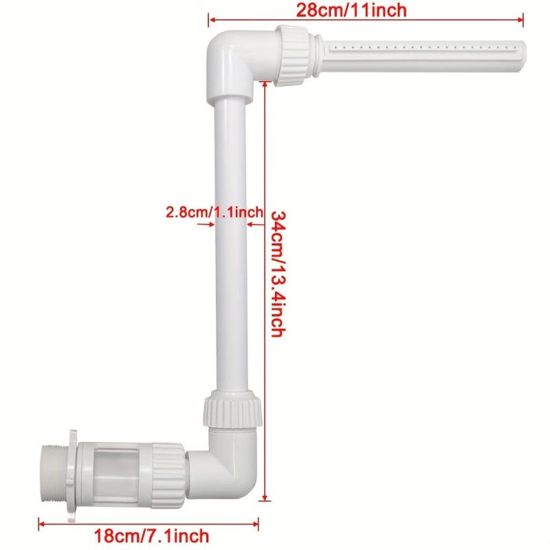 Adjustable Waterfall Pool Fountain Spray Nozzle for In/Above Ground Pools