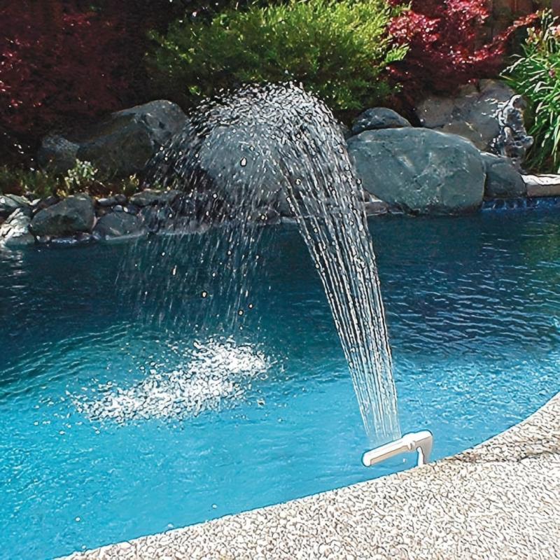 Adjustable Waterfall Pool Fountain Spray Nozzle for In/Above Ground Pools
