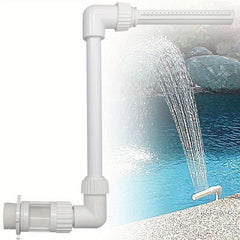 Adjustable Waterfall Pool Fountain Spray Nozzle for In/Above Ground Pools