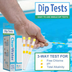 50pcs 3 In 1 Chlorine PH Test Strips Water Tester Paper for SPA Swimming Pool