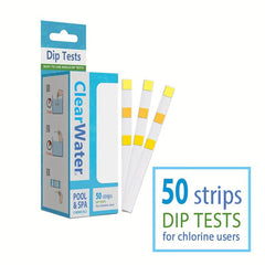 50pcs 3 In 1 Chlorine PH Test Strips Water Tester Paper for SPA Swimming Pool