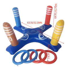 Inflatable Ring Water Throwing Game Swimming Pool Party Toy
