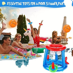 Inflatable Ring Water Throwing Game Swimming Pool Party Toy