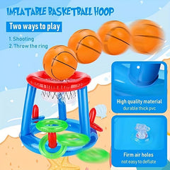 Inflatable Ring Water Throwing Game Swimming Pool Party Toy