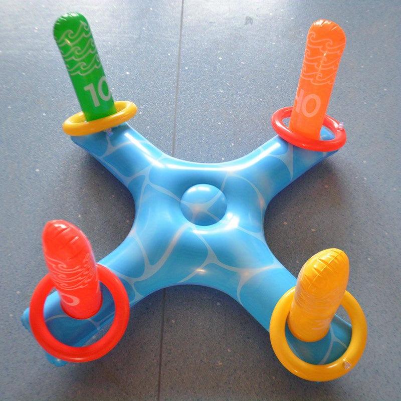 Inflatable Ring Water Throwing Game Swimming Pool Party Toy