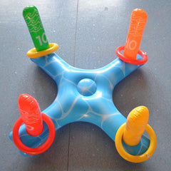 Inflatable Ring Water Throwing Game Swimming Pool Party Toy