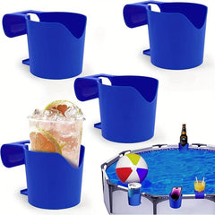 4pcs Poolside Cup Holder Pool Rack Pool Beverage Beer Cup Holder