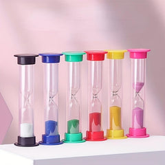 6pc Mini Hourglass Set, 30s - 10min Timer, 6 Hourglasses