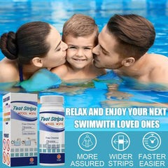 50pcs Water Test Paper PH Test Paper Swimming Pool Residual Chlorine
