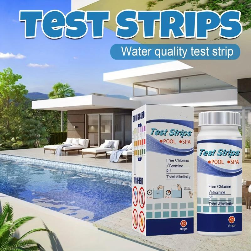 50pcs Water Test Paper PH Test Paper Swimming Pool Residual Chlorine