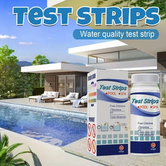 50pcs Water Test Paper PH Test Paper Swimming Pool Residual Chlorine
