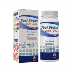 50pcs Water Test Paper PH Test Paper Swimming Pool Residual Chlorine