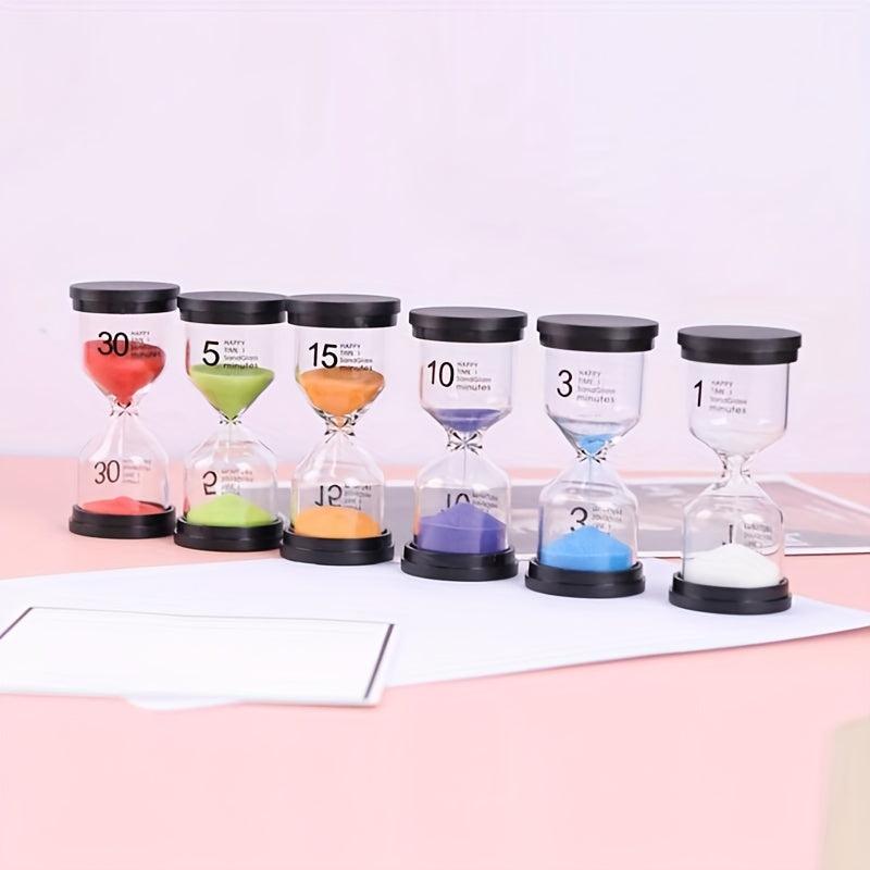 6pcs Hourglass Timer Creative Decoration Of Quicksand Bottle