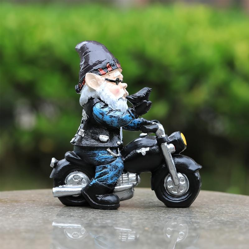 Funny Garden Gnome Statue Large Resin Ornament